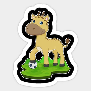 Giraffe Soccer player Soccer Sticker